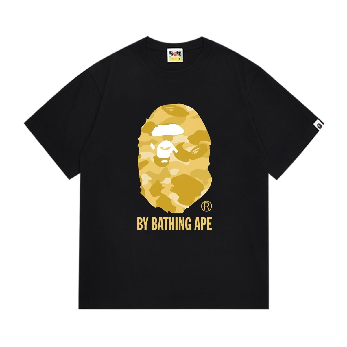 Bathing Shark and ape head print T-Shirt NextBlock