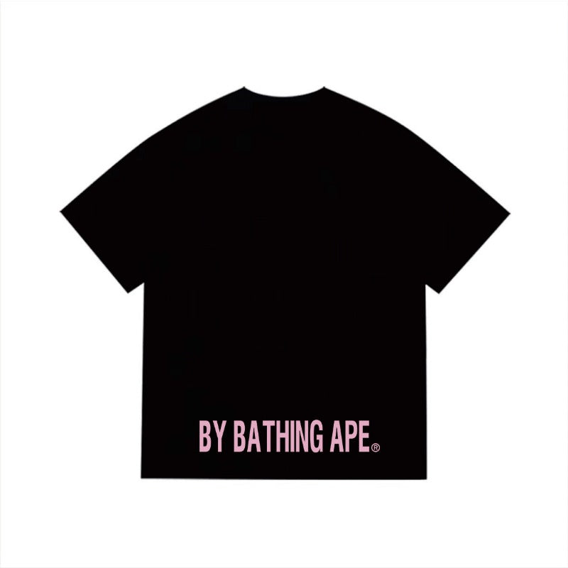 Bathing Shark and ape head print T Shirts NextBlock