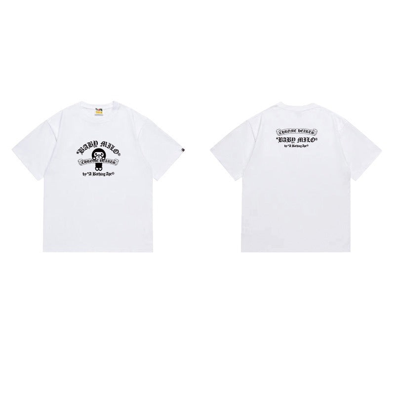 Bathing Shark and ape head print T Shirts NextBlock