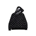 Bathing Shark and ape head print hoode BAPE polka dot black joint autum NextBlock