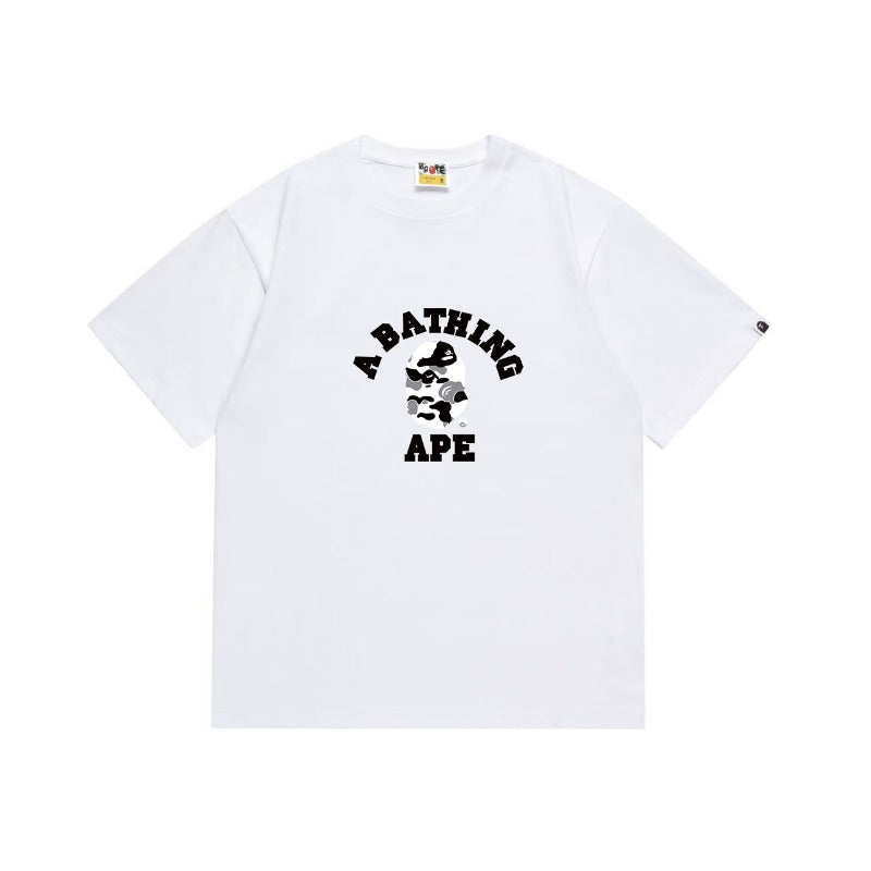 Bathing Shark and ape head print T Shirts NextBlock