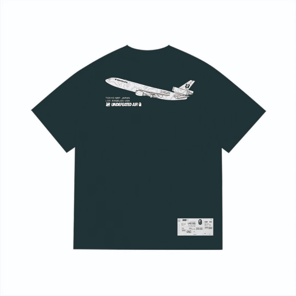 Bathing Shark and ape head print T-Shirt NextBlock