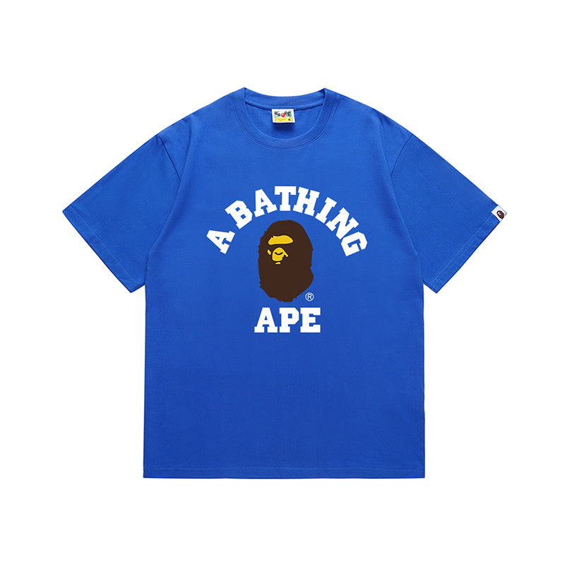Bathing Shark and ape head print T Shirt NextBlock