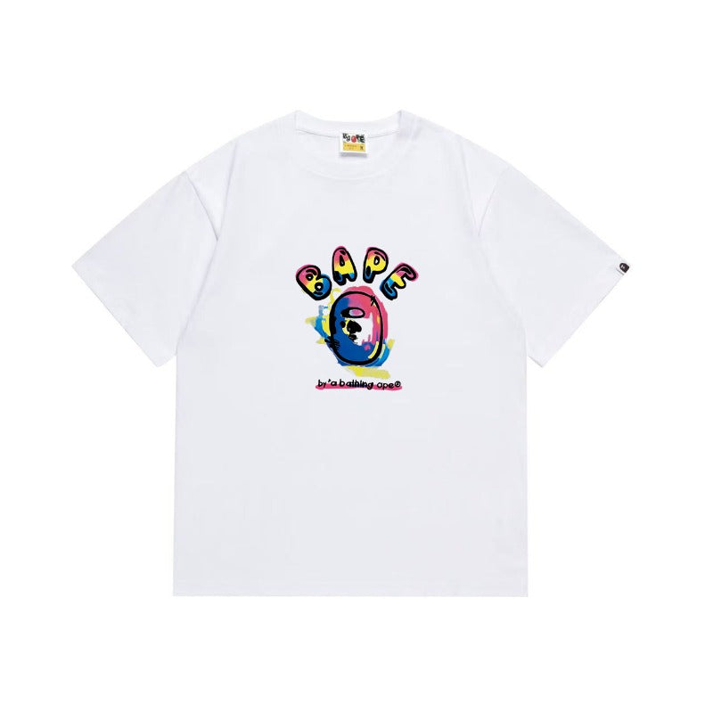 Bathing Shark and ape head print T Shirts NextBlock