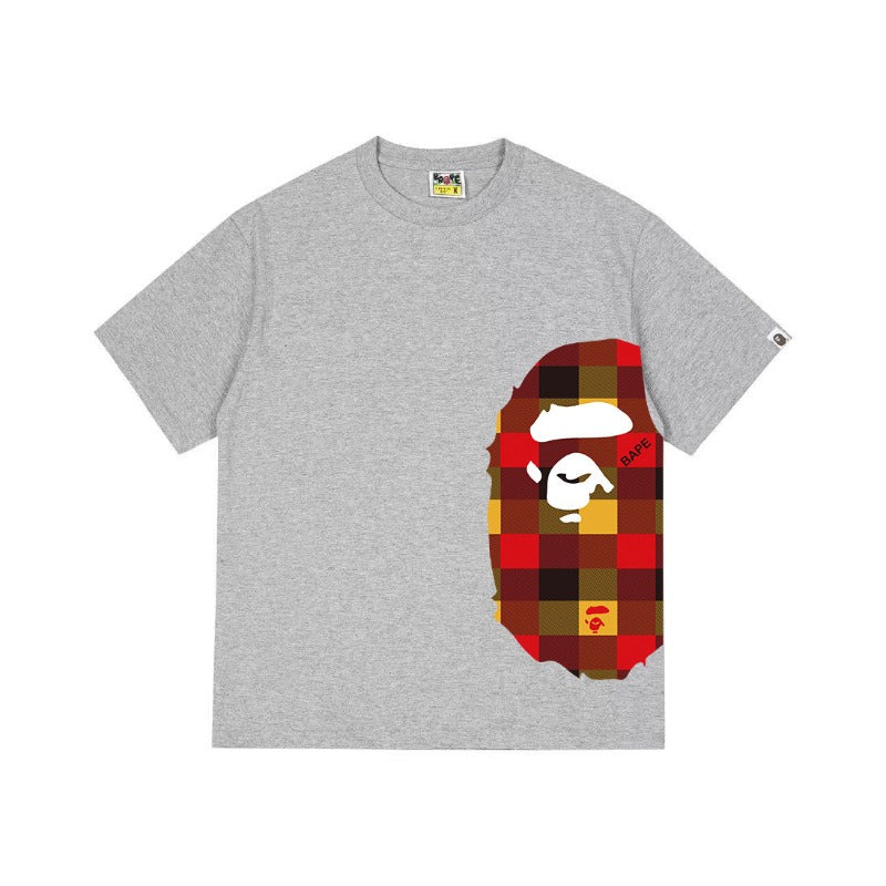 Bathing Shark and ape head print T Shirts NextBlock