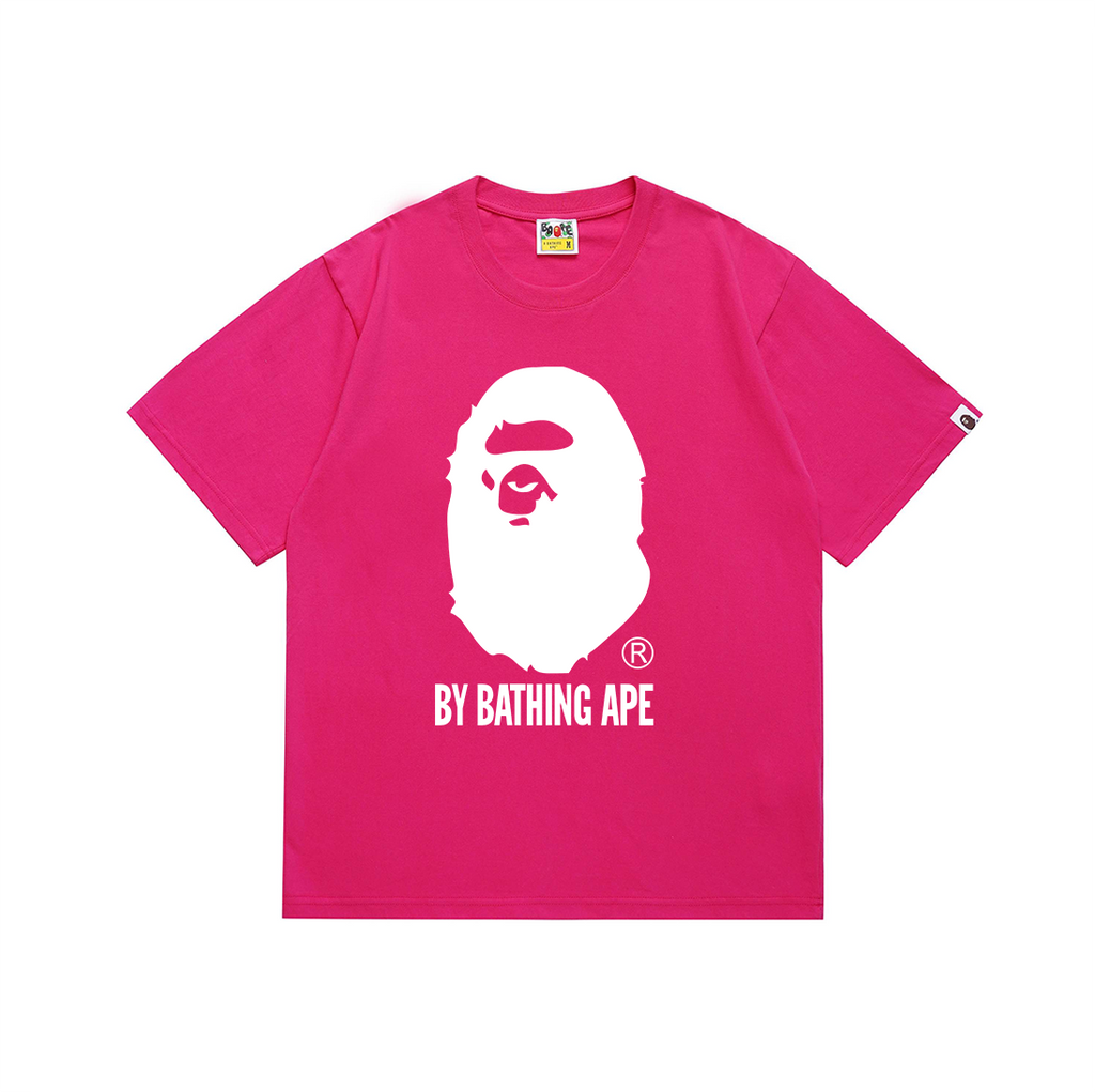 Bathing Shark and ape head print T-Shirt NextBlock