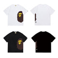 Bathing Shark and ape head print T Shirts NextBlock
