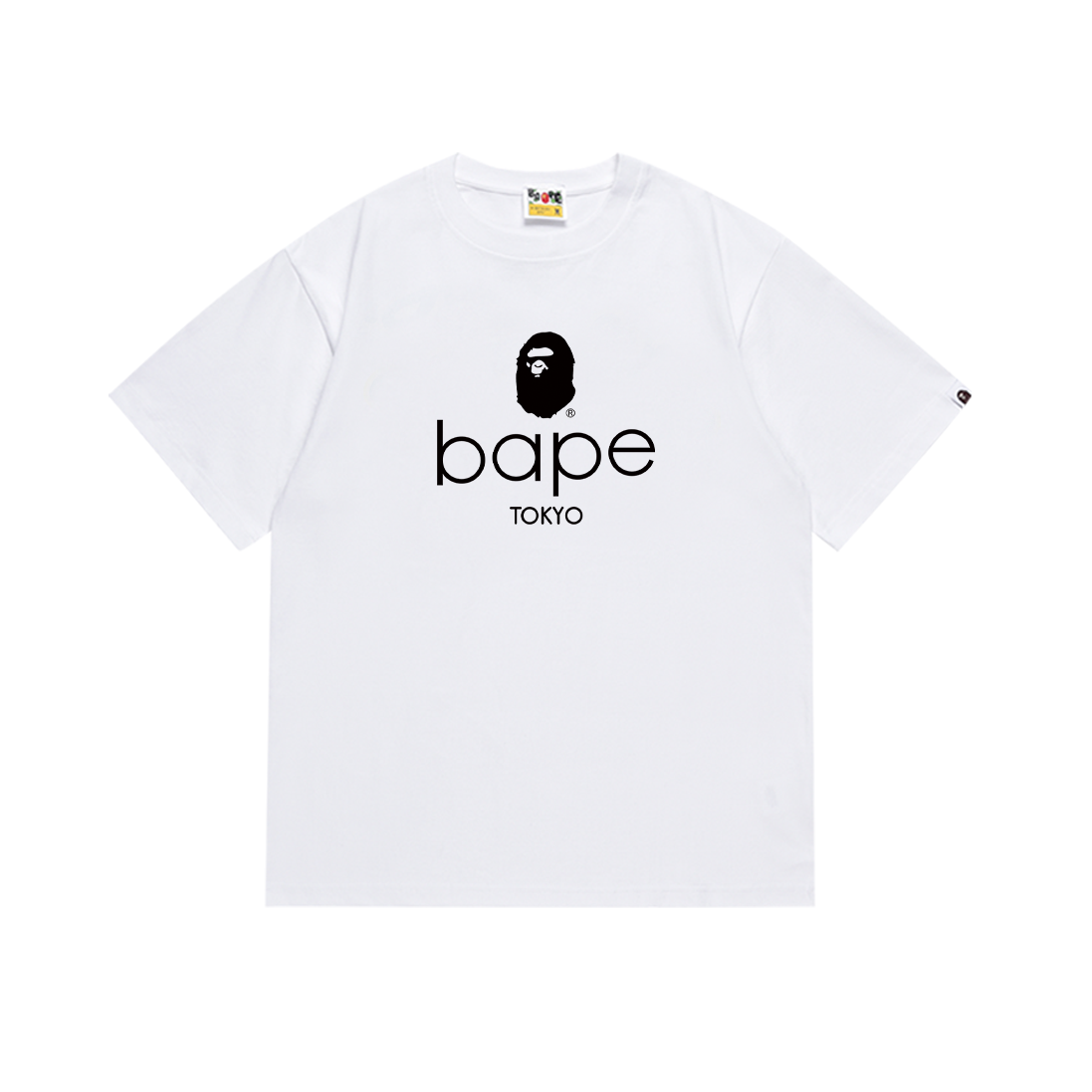 Bathing Shark and ape head print T-Shirt NextBlock