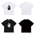 Bathing Shark and ape head print T Shirts NextBlock