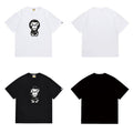 Bathing Shark and ape head print T Shirts NextBlock