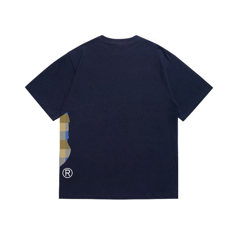 Bathing Shark and ape head print T Shirts NextBlock