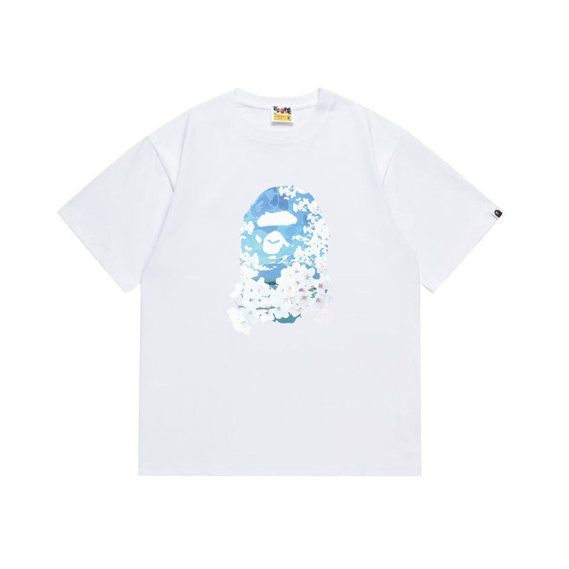 Bathing Shark and ape head print T Shirts NextBlock