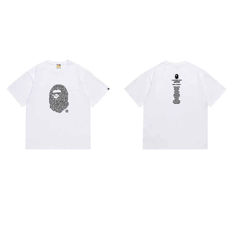 Bathing Shark and ape head print T Shirts NextBlock