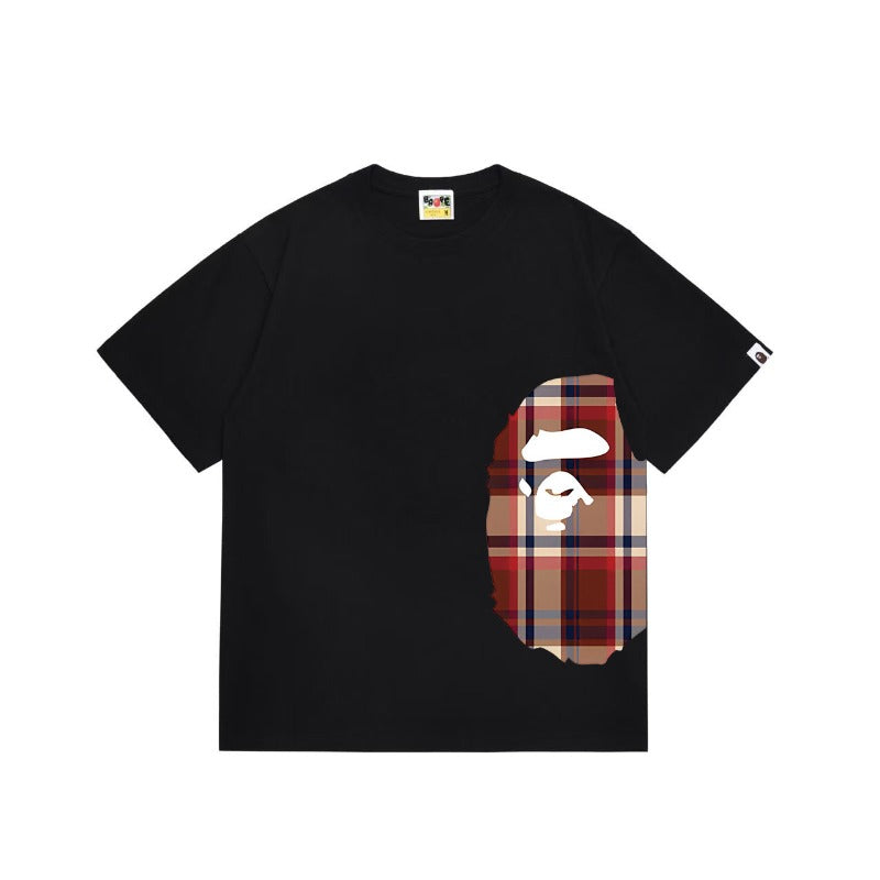 Bathing Shark and ape head print T Shirts NextBlock