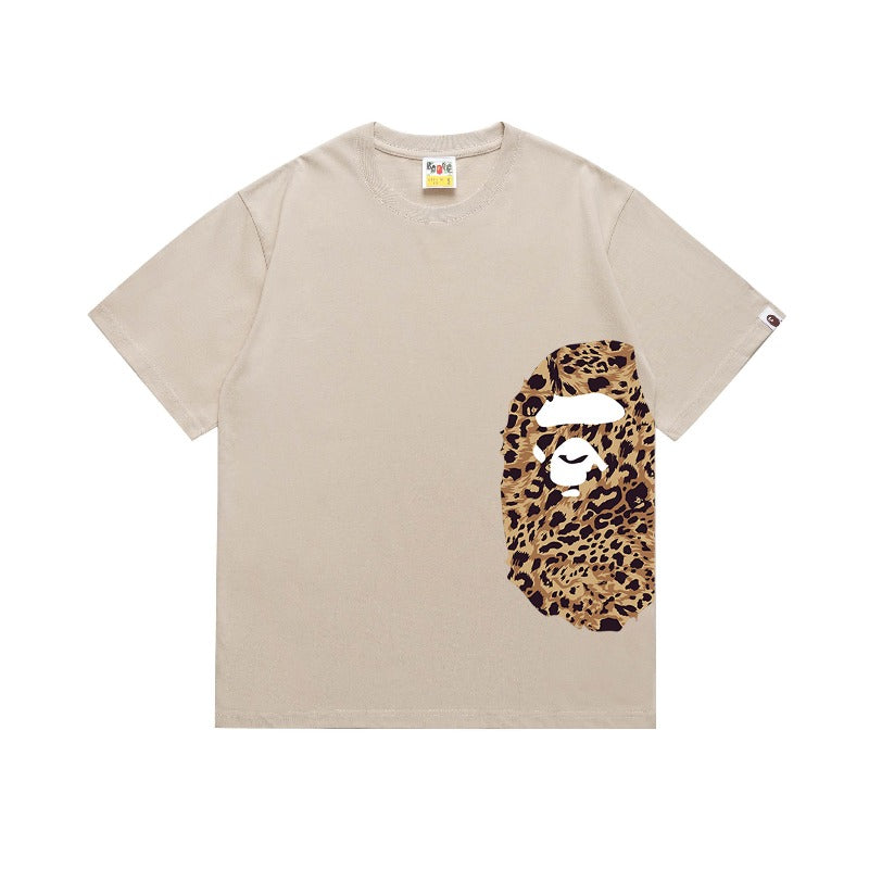 Bathing Shark and ape head print T Shirts NextBlock