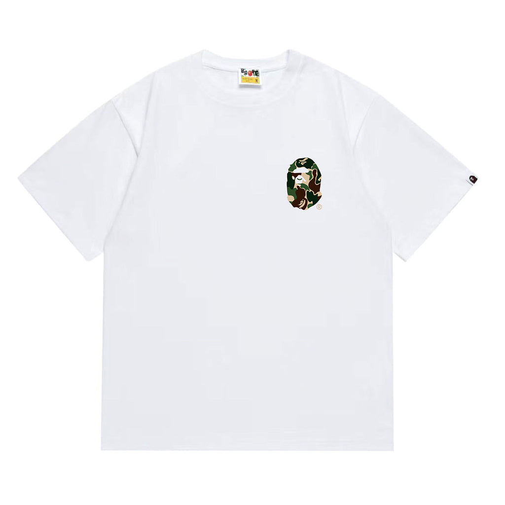 Bathing Shark and ape head print T-Shirt NextBlock