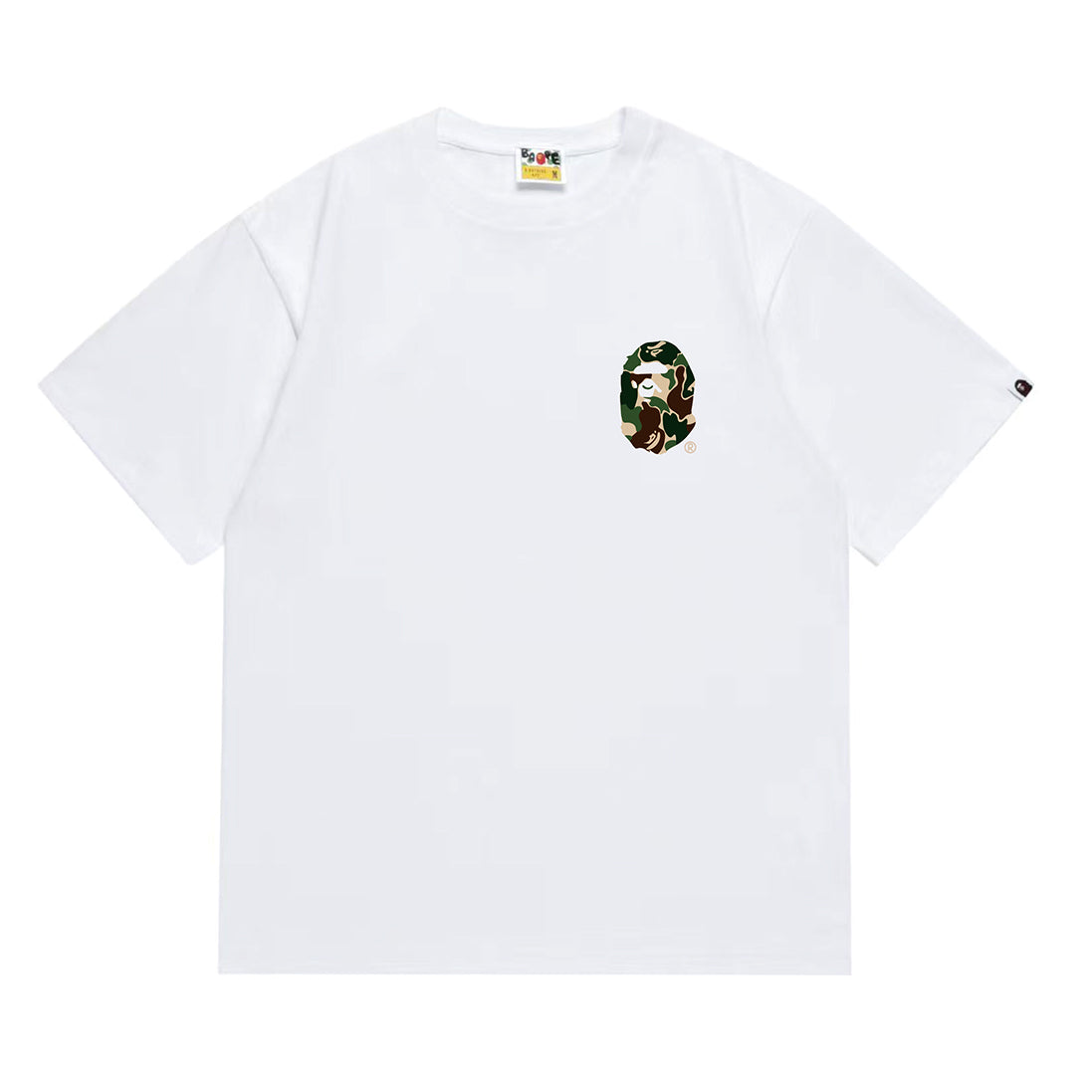 Bathing Shark and ape head print T-Shirt NextBlock