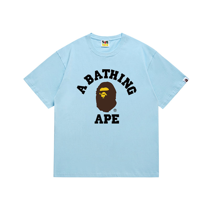 Bathing Shark and ape head print T Shirt NextBlock
