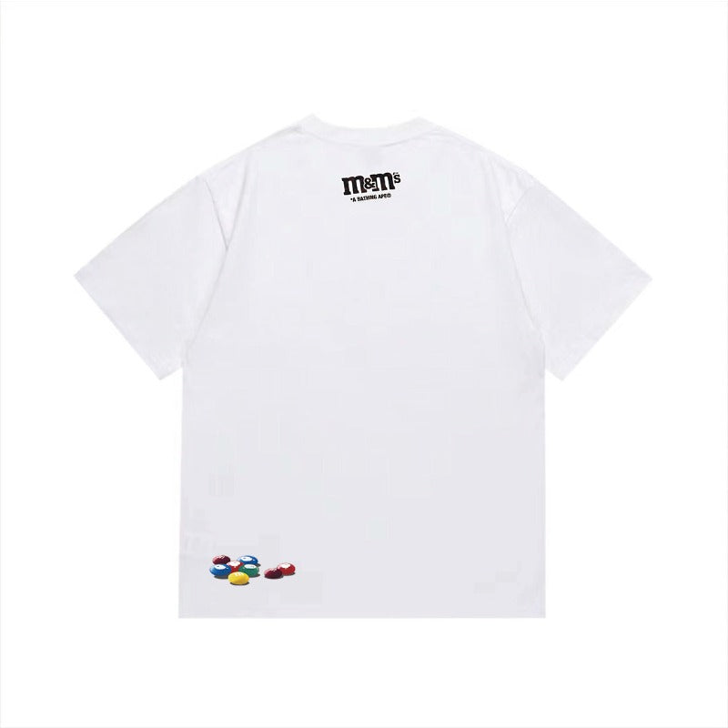 Bathing Shark and ape head print T Shirts NextBlock