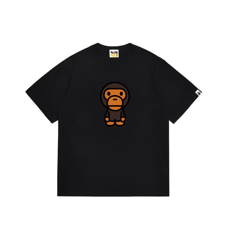 Bathing Shark and ape head print T Shirts NextBlock