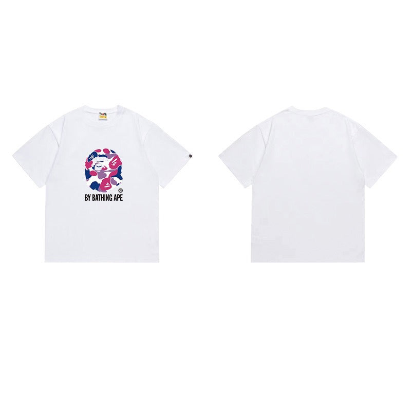 Bathing Shark and ape head print T Shirts NextBlock