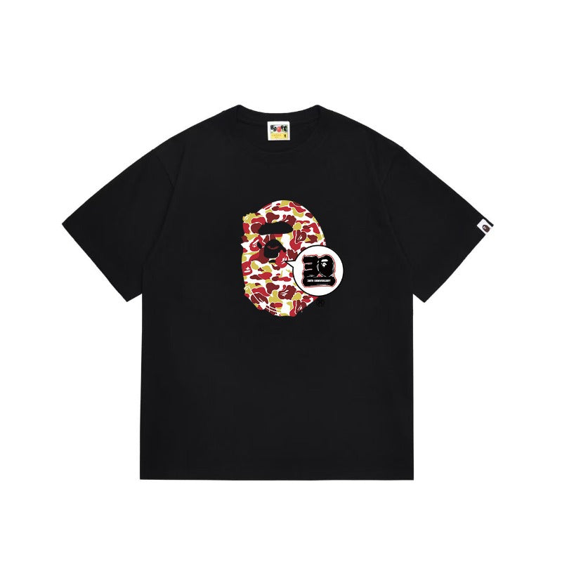 Bathing Shark and ape head print T Shirts NextBlock