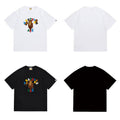 Bathing Shark and ape head print T Shirts NextBlock