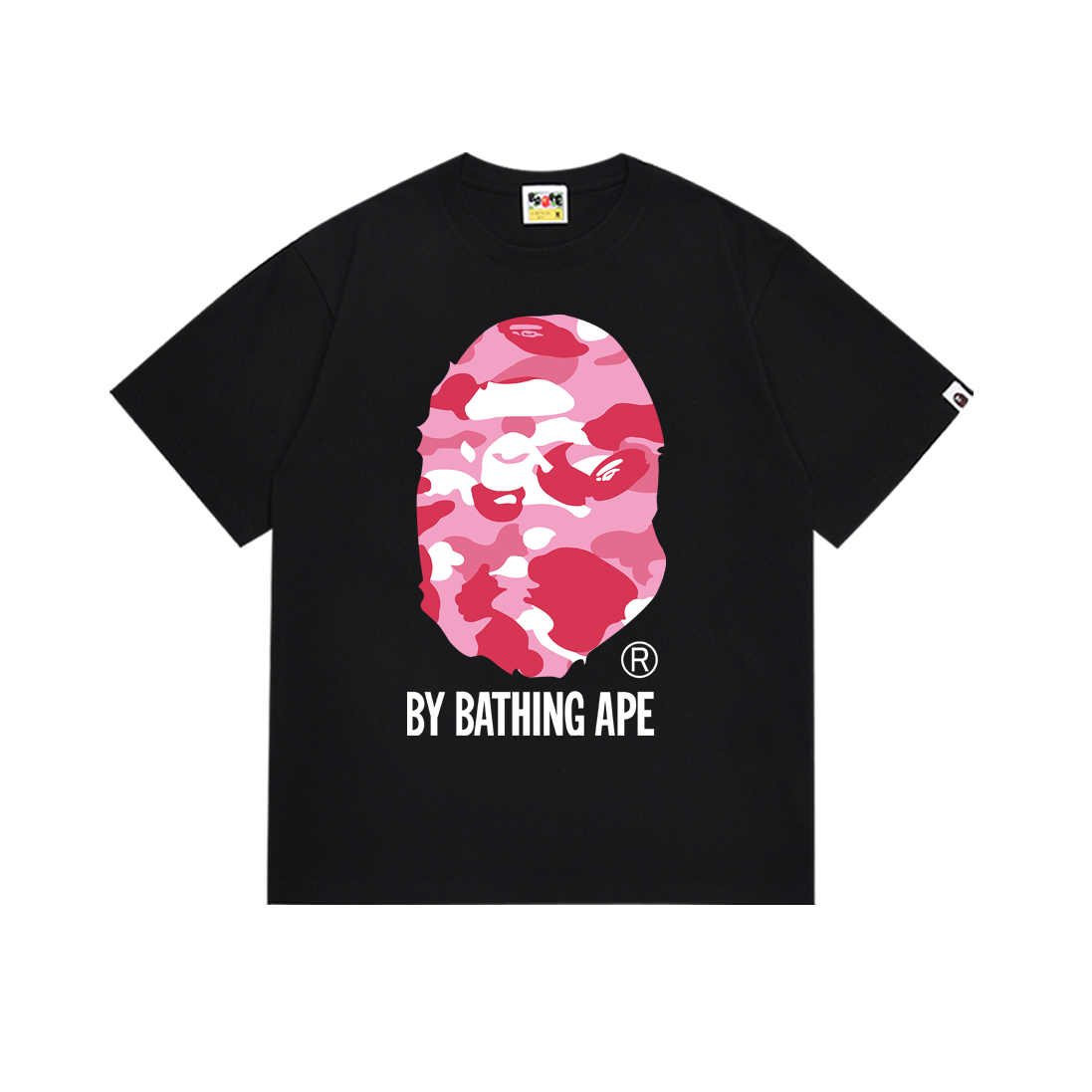Bathing Shark and ape head print T-Shirt NextBlock
