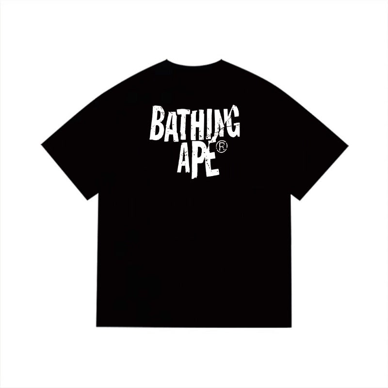 Bathing Shark and ape head print T Shirts NextBlock