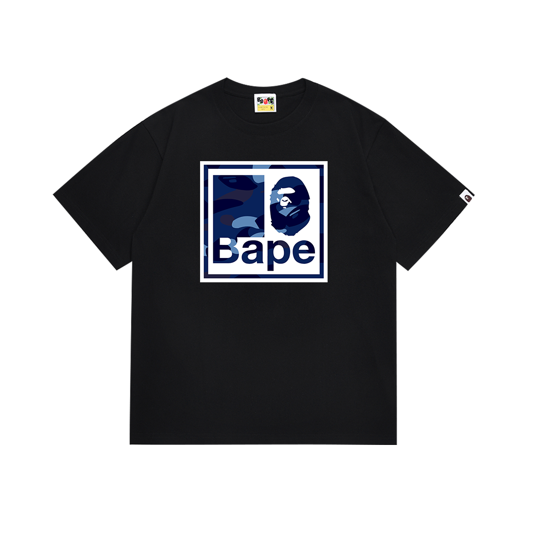 Bathing Shark and ape head print T Shirts NextBlock