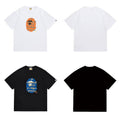 Bathing Shark and ape head print T Shirts NextBlock