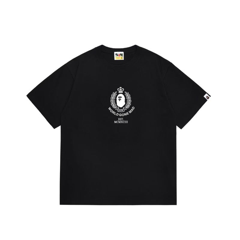 Bathing Shark and ape head print T Shirts NextBlock