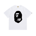 Bathing Shark and ape head print T-Shirt NextBlock