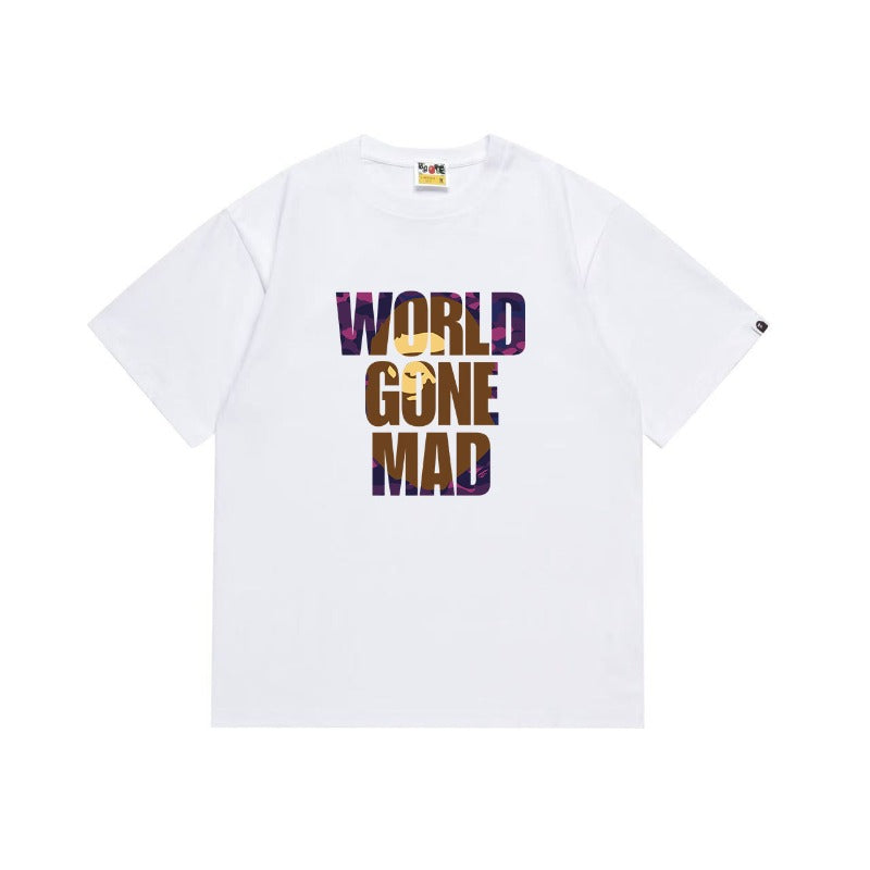 Bathing Shark and ape head print T Shirts NextBlock