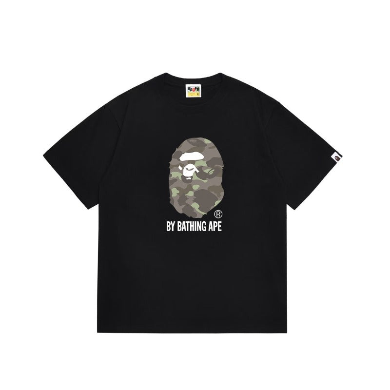 Bathing Shark and ape head print T Shirts NextBlock
