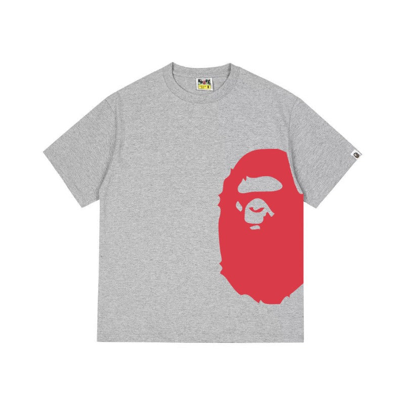 Bathing Shark and ape head print T Shirts NextBlock