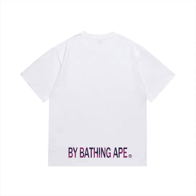 Bathing Shark and ape head print T Shirts NextBlock