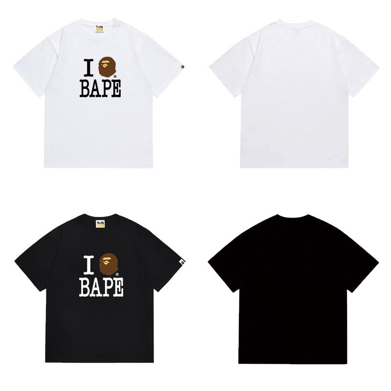 Bathing Shark and ape head print T Shirts NextBlock
