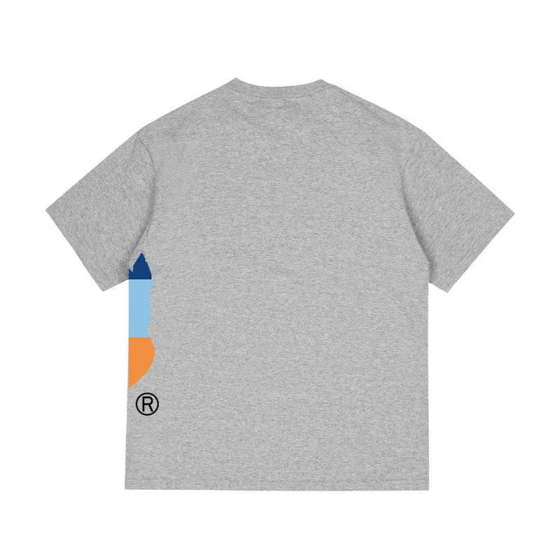 Bathing Shark and ape head print T Shirts NextBlock