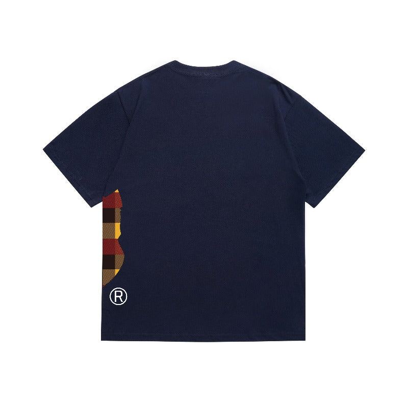 Bathing Shark and ape head print T Shirts NextBlock