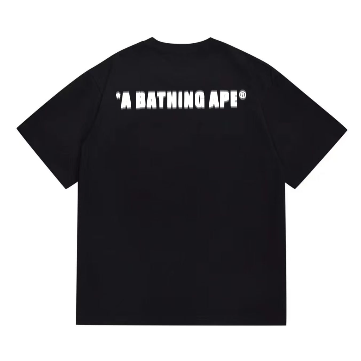 Bathing Shark and ape head print T-Shirt NextBlock