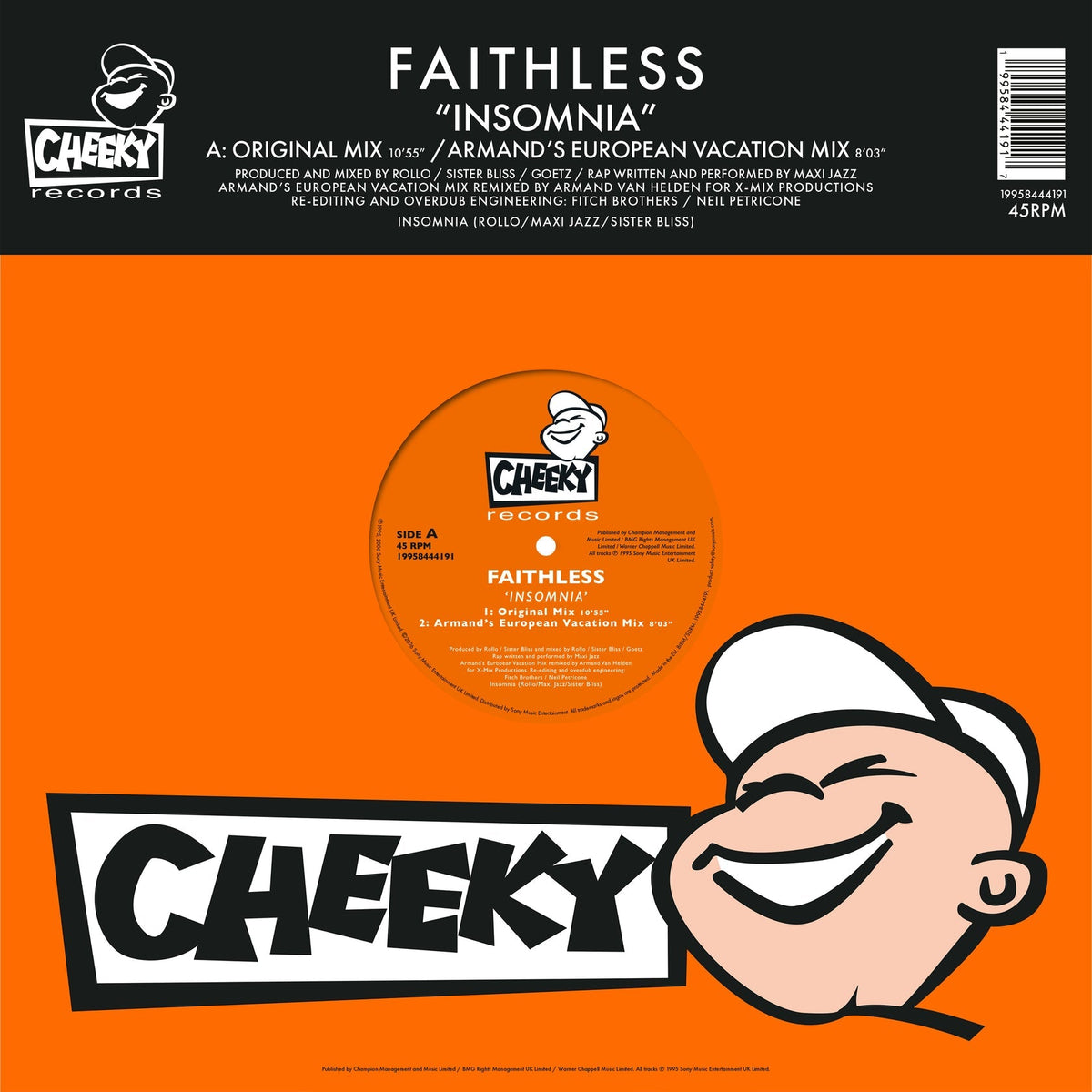Faithless - Insomnia (12", orange vinyl)