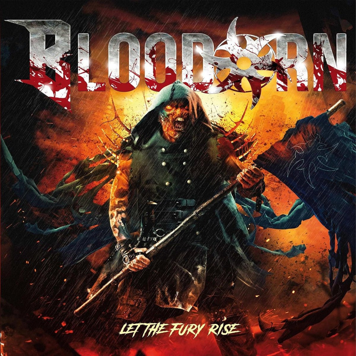 SALE: Bloodorn - Let The Fury Rise (LP, orange/black marbled vinyl) was £27.99