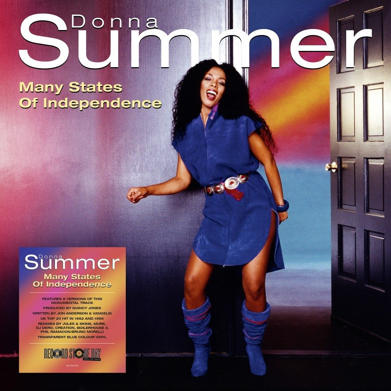 SALE: Donna Summer - Many States Of Independence (12", transparent blue vinyl) was £25.99