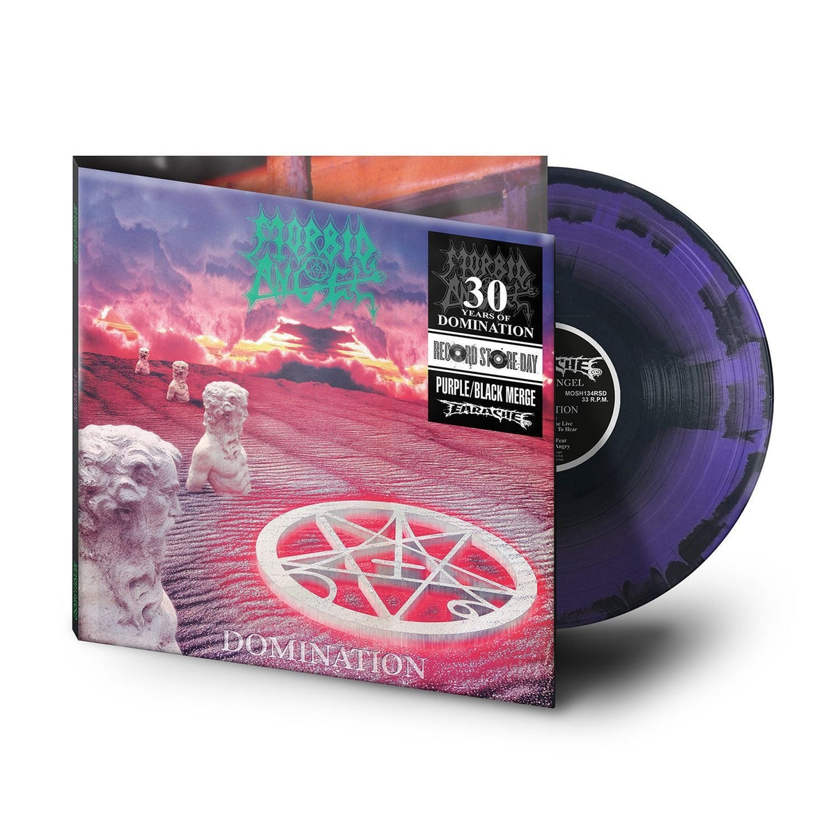 SALE: Morbid Angel - Domination (LP, Purple black merge coloured vinyl) was £34.99