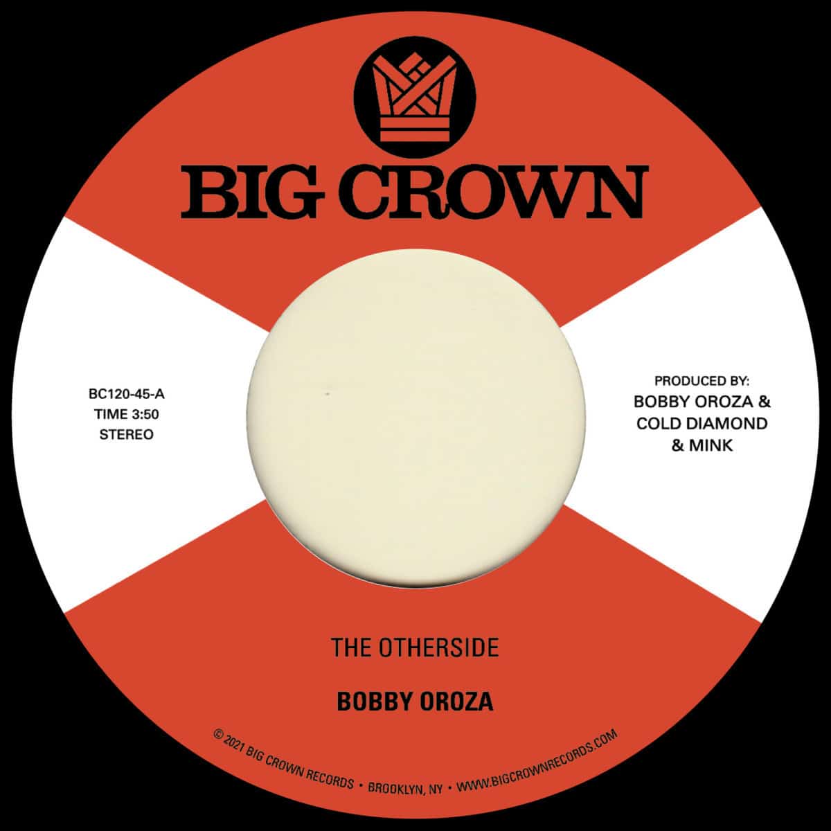 Bobby Oroza - The Otherside/Make Me Believe (7")