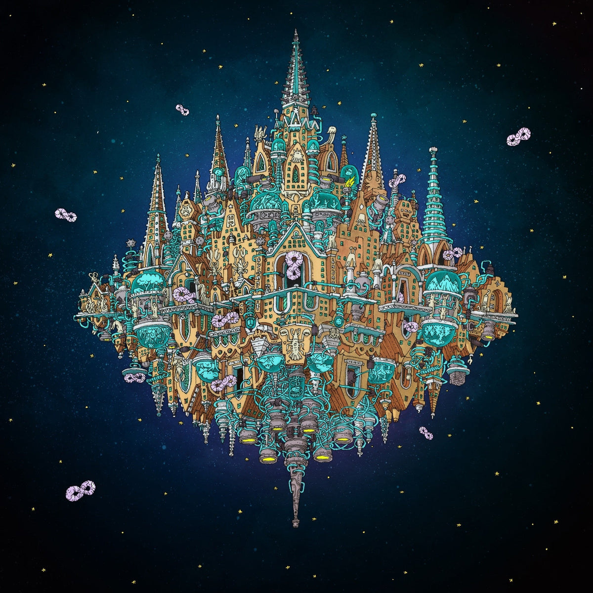 Dance Gavin Dance - Pantheon (2xLP, sea blue and baby blue smush with canary yellow and lemon splatter vinyl)