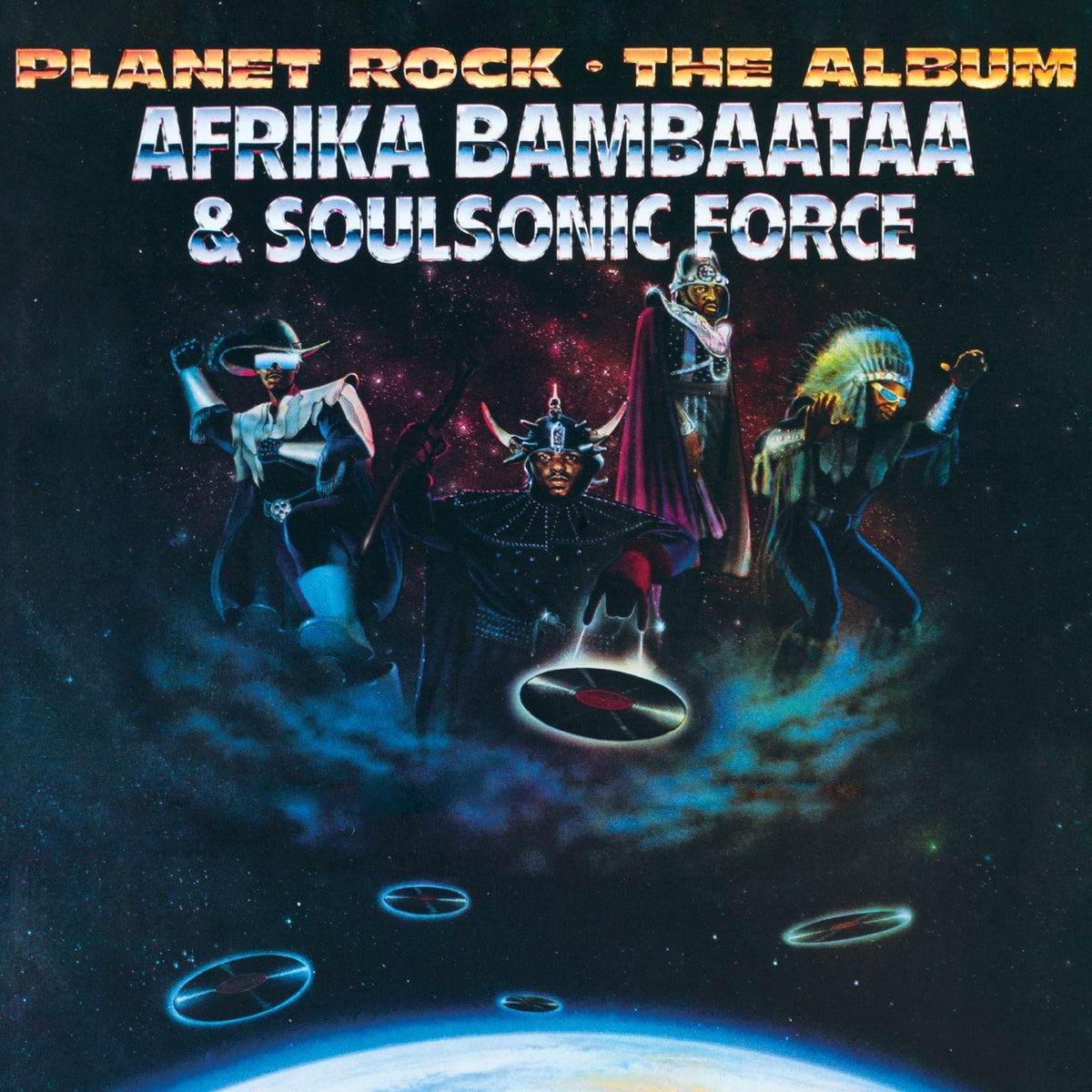 SALE: Afrika Bambaataa & Soulsonic Force - Planet Rock - The Album (LP, clear with blue, purple and gold splatter vinyl) was £34.99