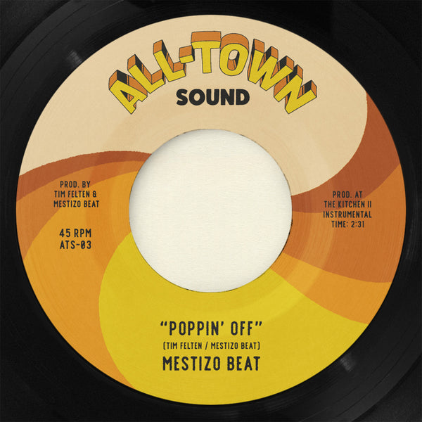 Mestizo Beat - Poppin' Off/City Of The Body Bag (7", butterscotch vinyl)
