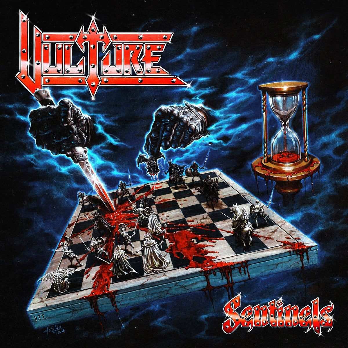 Vulture - Sentinels (LP, bright red white marble vinyl)